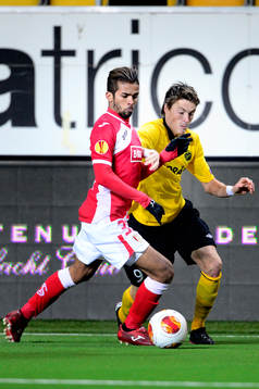 Standard Lieges Mehdi Carcela Gonzalez och Elfsborgs Lasse