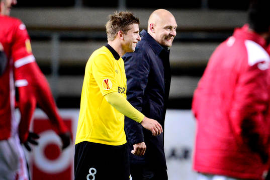 Elfsborgs Anders Svensson och tränare Klas Ingesson
