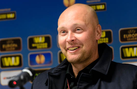 Elfsborgs tränare Klas Ingesson på presskonferensen