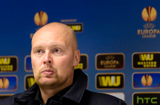 Elfsborgs tränare Klas Ingesson på presskonferensen