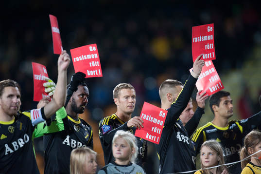 Svenska Spels kampanj "Ge rasismen rött kort"