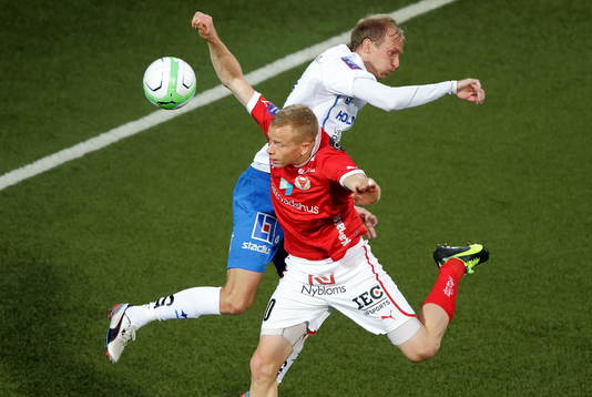 Kalmars Tobias Eriksson och Norrköpings Andreas Johansson