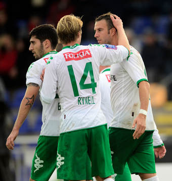 Hammarbys Andreas Haddad gratuleras