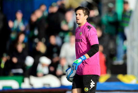 Hammarbys målvakt Johannes Hopf