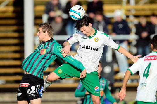 Varbergs Jakob Antonsson och Hammarbys Robin Tranberg