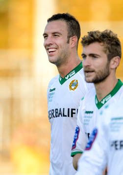 Hammarbys Andreas Haddad ser glad ut
