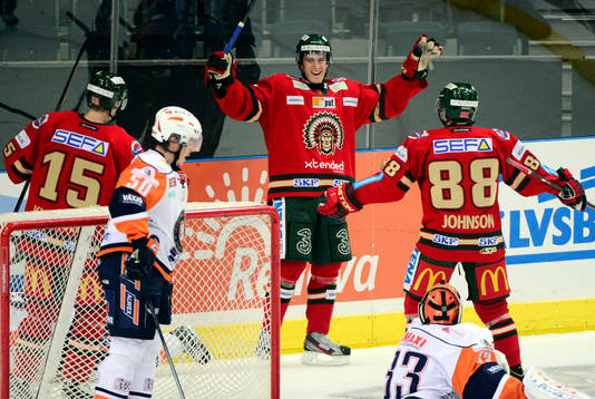 Frölundas Alexander Wennerberg jublar