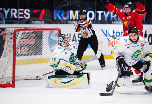 Djurgårdens Michael Holmqvist jublar