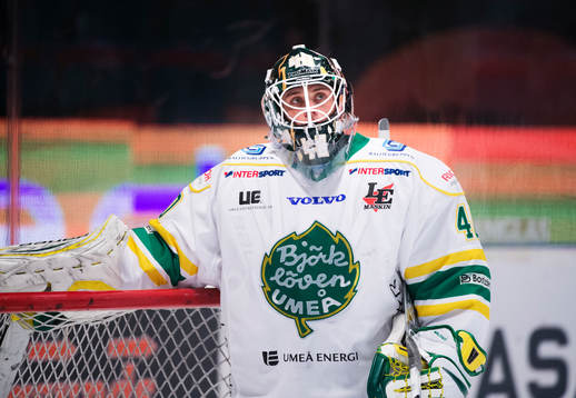 Björklövens målvakt Daniel Wälitalo