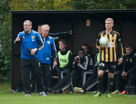 IFK Hässleholms tränarduo Patrik Lennartsson och Bosse