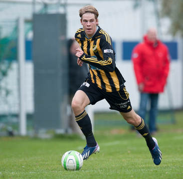 IFK Hässleholms  Filip Ranmo i matchen i division 3 mellan
