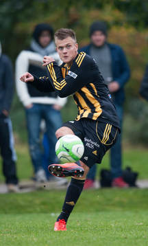 IFK Hässleholms  Niklas Jönsson i matchen i division 3