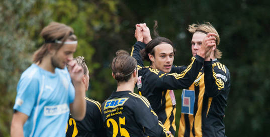 Karim Al-Asi, IFK Hässleholm, har kvitterat till 1-1  i