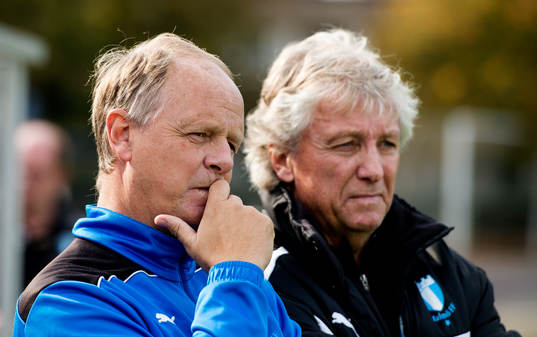Malmös tränare Anders Palmér och Tore Cervin