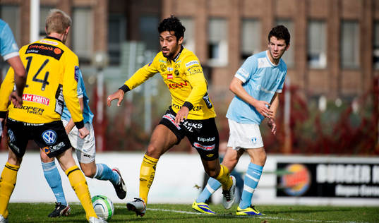 under fotbollsmatchen i juniorallsvenskan mellan Malmö FF