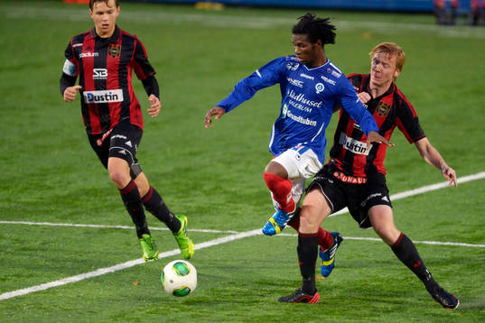 Åtvidabergs Mohammed Abubakari och Brommapojkarnas Joakim