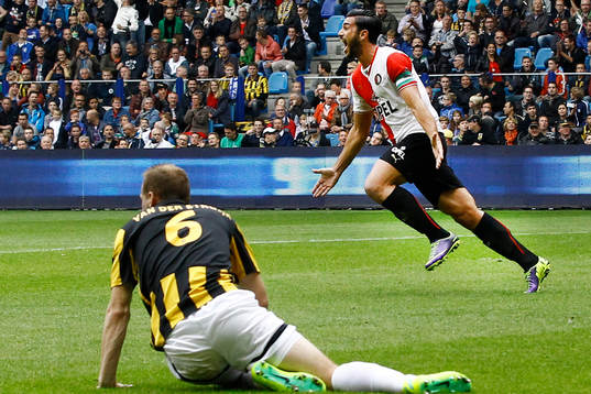 ARNHEM - Vitesse - Feyenoord ,  Voetbal Eredivisie ,