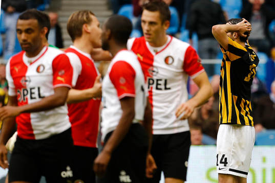 ARNHEM - Vitesse - Feyenoord 1-2 ,  Voetbal Eredivisie ,