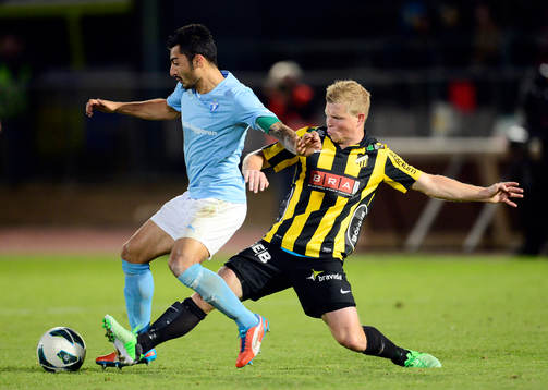 Malmös Jiloan Hamad och Häckens David Frölund