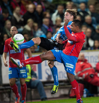 Halmstads Kristoffer Fagercrantz och Helsingborgs Alvaro