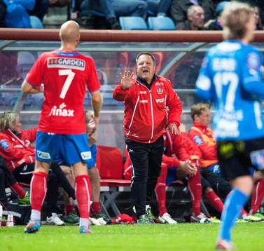 Helsingborgs tränare Roar Hansen  i allsvenskan mellan