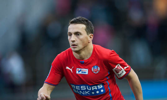 Helsingborgs Ardian Gashi  i matchen i allsvenskan mellan