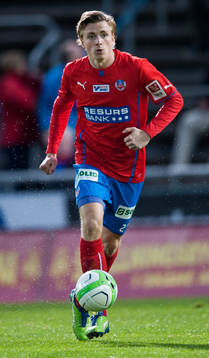Helsingborgs Carl Johansson i matchen i allsvenskan mellan
