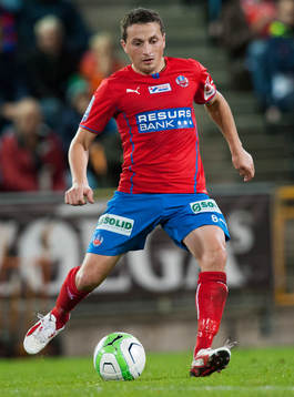 Helsingborgs Ardian Gashi i matchen i allsvenskan mellan