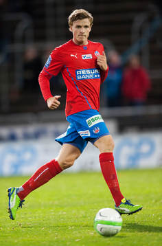 Helsingborgs Carl Johansson  i matchen i allsvenskan mellan