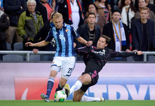 Djurgårdens Vytautas Andriuskevicius och IFK Göteborgs