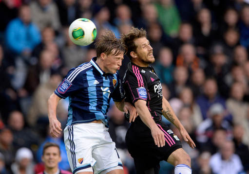 Djurgårdens Emil Bergström och IFK Göteborgs Tobias
