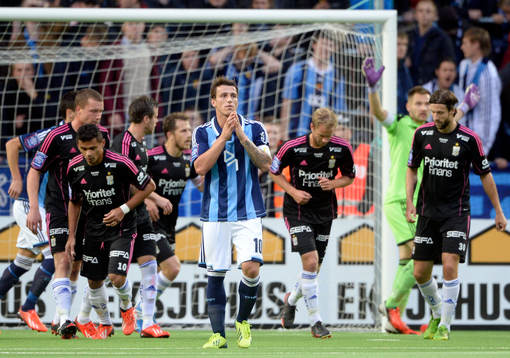 Djurgårdens Erton Fejzullahu deppar