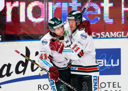 Frölundas Magnus Kahnberg jublar