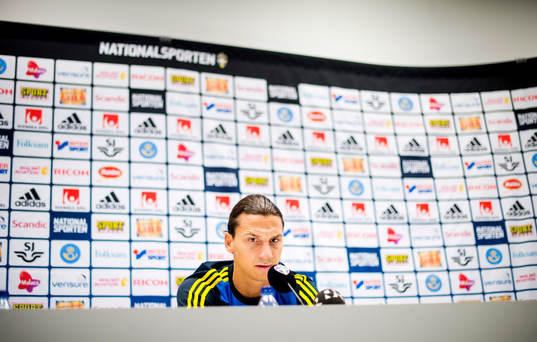 Presskonferens med Zlatan Ibrahimovic