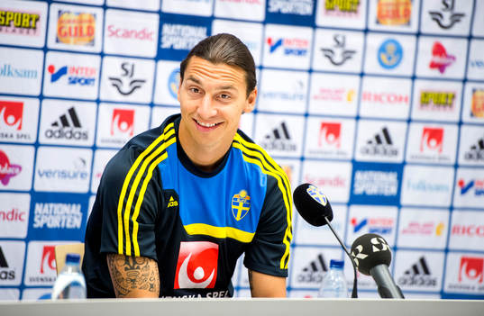 Presskonferens med Zlatan Ibrahimovic