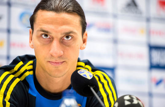 Presskonferens med Zlatan Ibrahimovic