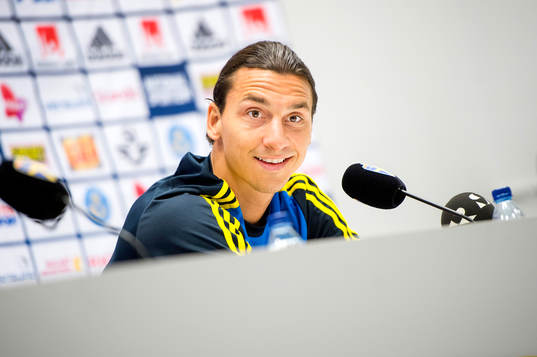 Presskonferens med Zlatan Ibrahimovic