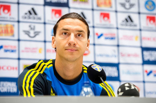 Presskonferens med Zlatan Ibrahimovic