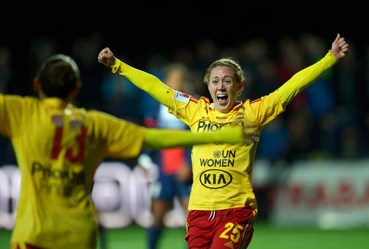 Tyresös  Meghan Klingenberg, jublar