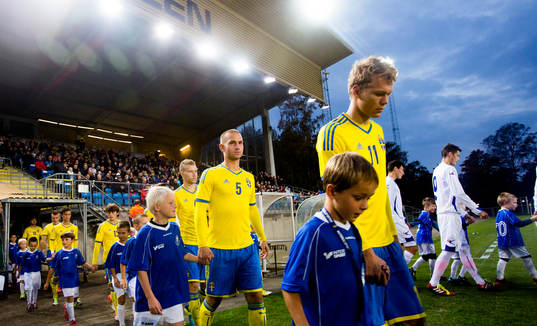 Sveriges Sebastian Hedlund (tv) och Joakim Olausson