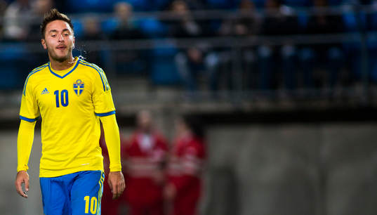 Sveriges Muamer Tankovic spottar