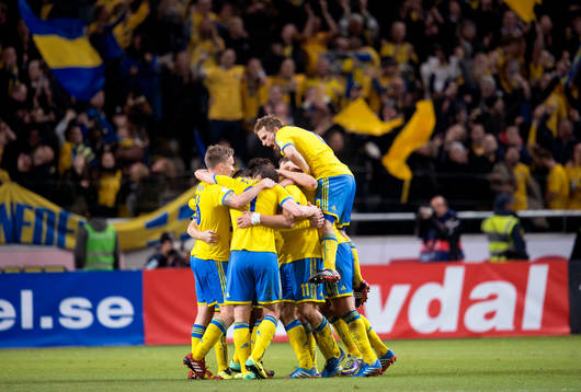 Sverige och Anders Svensson jublar