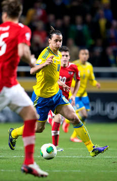 Sveriges Zlatan Ibrahimovic