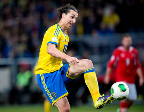 Sveriges Zlatan Ibrahimovic