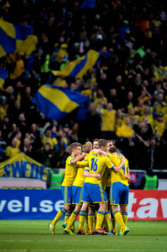 Sverige jublar vid slutsignalen