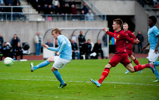 Emil Forsberg, Malmö är nära att sätta 1-1 i slutet