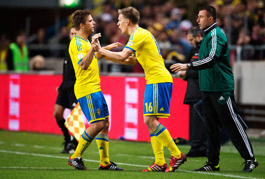 Sveriges Anders Svensson byts ut för Pontus Wernbloom