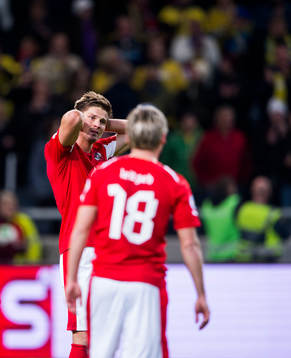 Österrikes Sebastian Prödl deppar