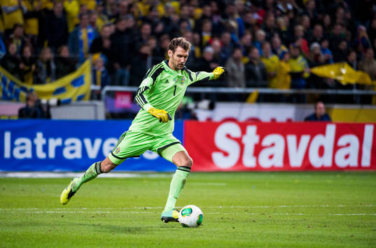 Sveriges målvakt Andreas Isaksson