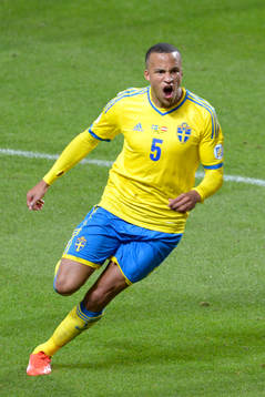 Sveriges Martin Olsson jublar